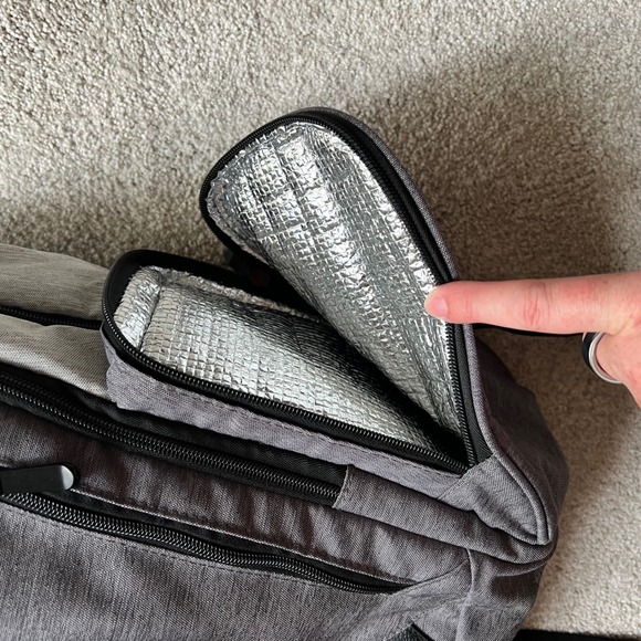 Hello Bello‎ Backpack Diaper Bag Gray Multiple Compartments Travel - Picture 5 of 14